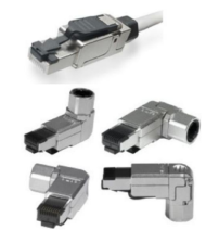 BNET CAT 6A FTP RJ45 FIELD TERMINATION PLUG 1 POSITION AND 4 POSITIONS ASSEMBLY SHIELDED SILVER